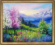 אידילית בוקר Art Canvas