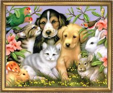 חברים שמחים Art Canvas