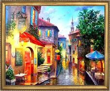 רחוב יפהפה Art Canvas