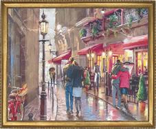 חיי עיר גדולים (Richard MacNeil) Art Canvas