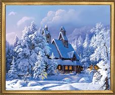 אידיליית חורף Art Canvas