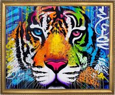נמר קשת בענן Art Canvas