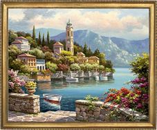 מגדל השעון של הכפר (סונג קים)  50x65 ס''מ Art Canvas