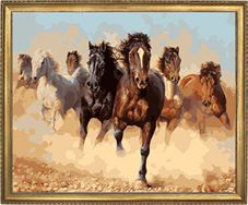 רעם ואבק (אמן בוני מאריס) Art Canvas