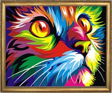 חתול קשת  (Wahyu Romdhoni) Art Canvas